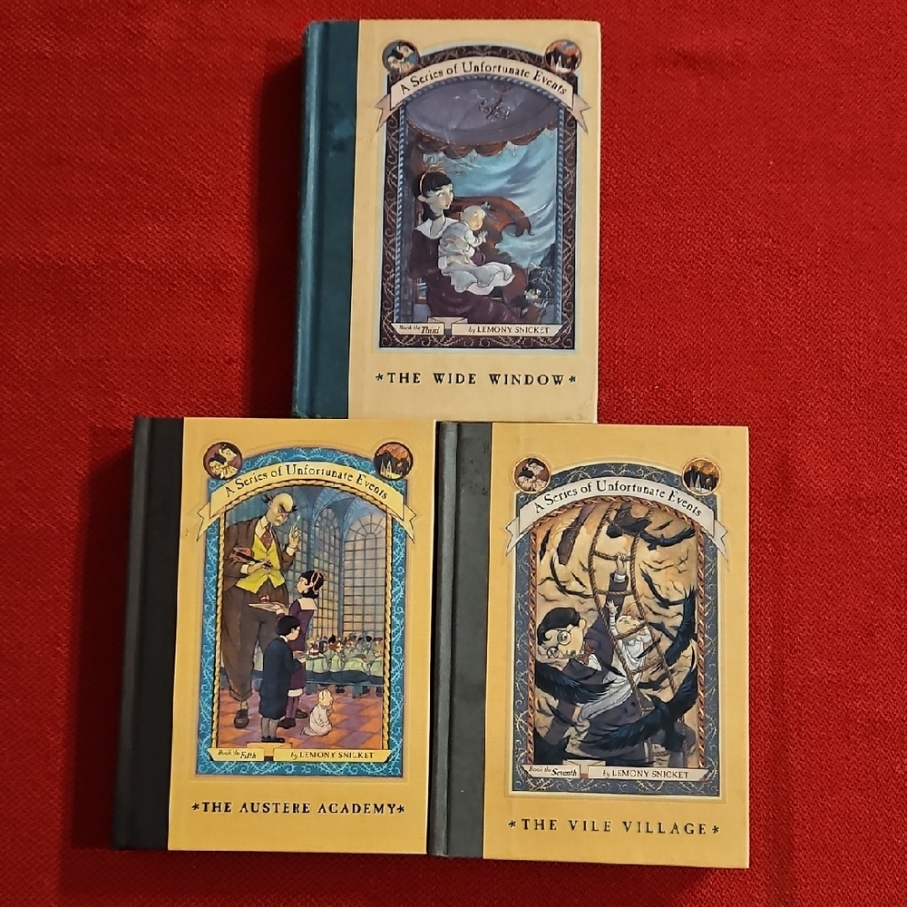 Lemony Snicket 'A series of unfortunate events' 3 books Vol.3 5 And 7